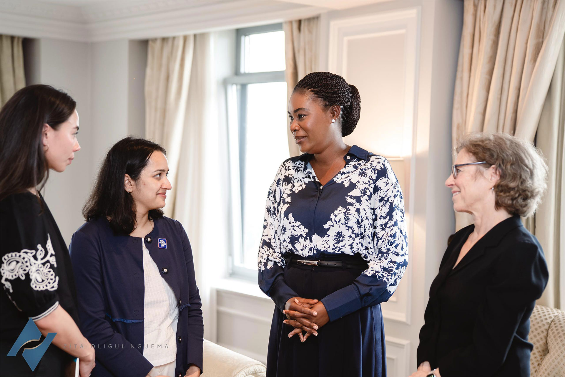 New York : la Première Dame du Gabon en rencontre bilatérale avec Bloomberg Philanthropies