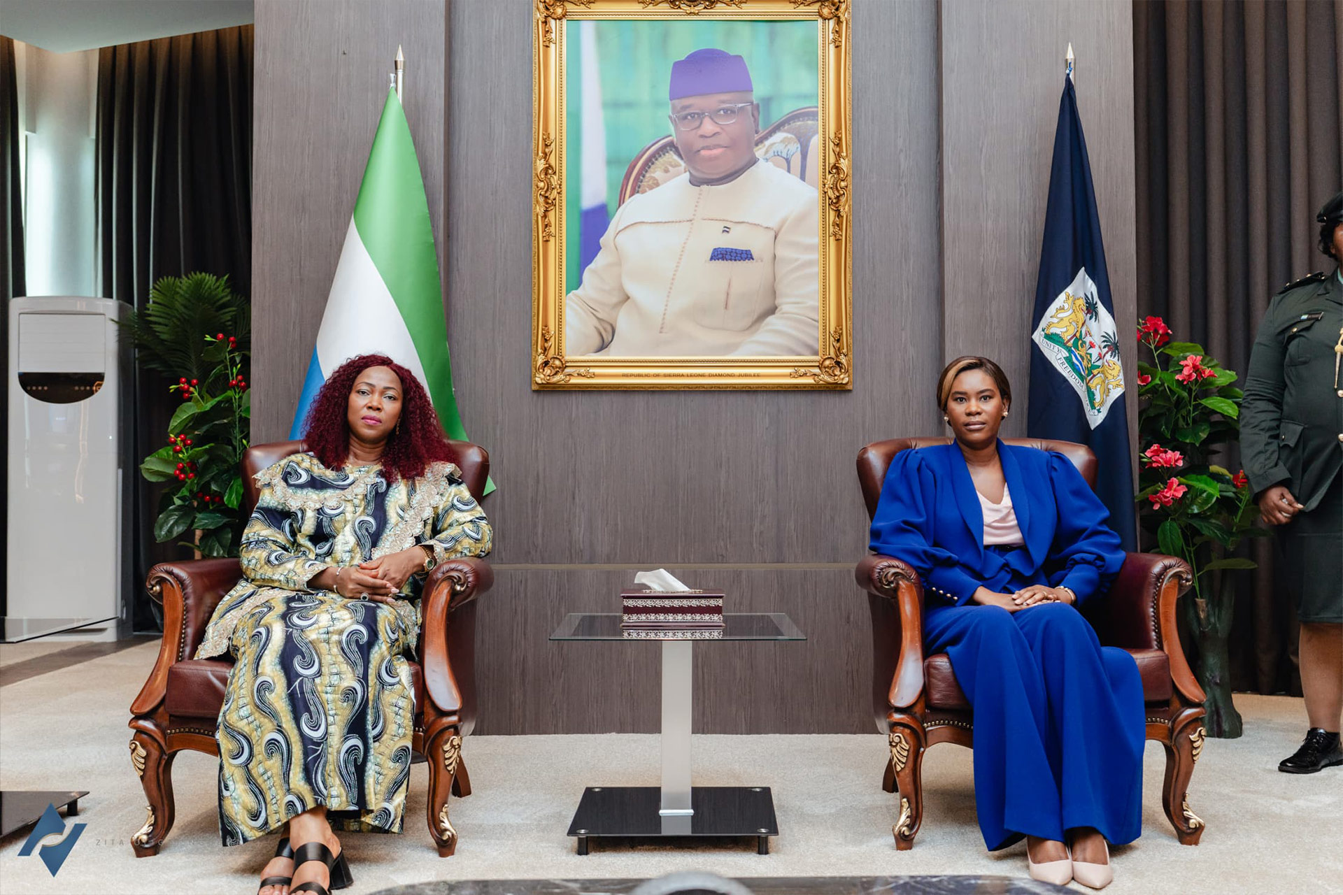 Visite officielle de Mme Zita Oligui Nguema à Freetown, à l’invitation de la Première Dame de Sierra Leone, Présidente de l’OPDAD